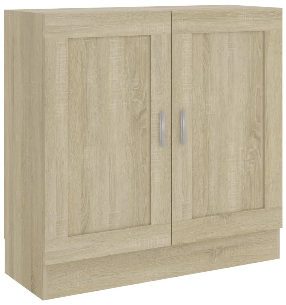 802708 vidaXL Шкаф за книги, дъб сонома, 82,5x30,5x80 см, ПДЧ