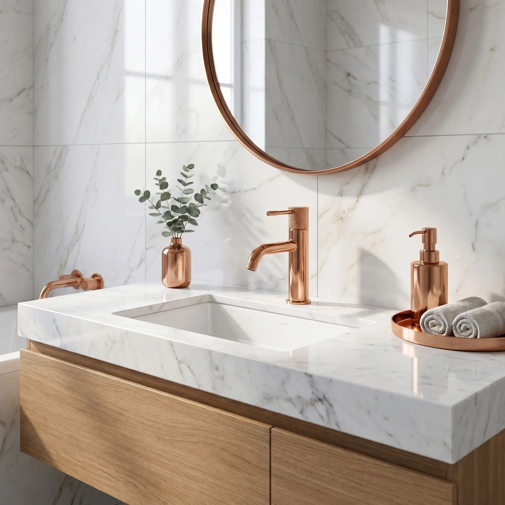 Смесител за мивка Rea Venti Copper Low