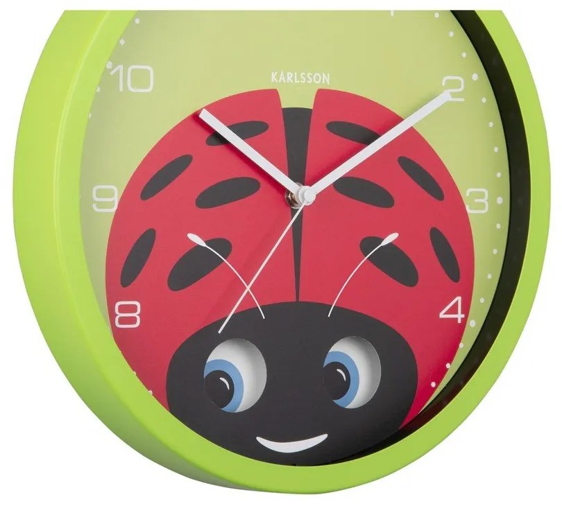 Детски часовник ø 31 cm Peekaboo Ladybug – Karlsson