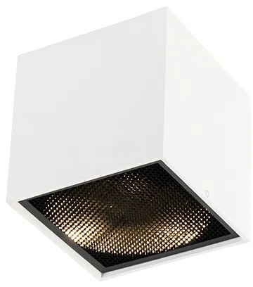 Дизайнерски повърхностно монтиран прожектор бял GU10 111mm - Box Honey