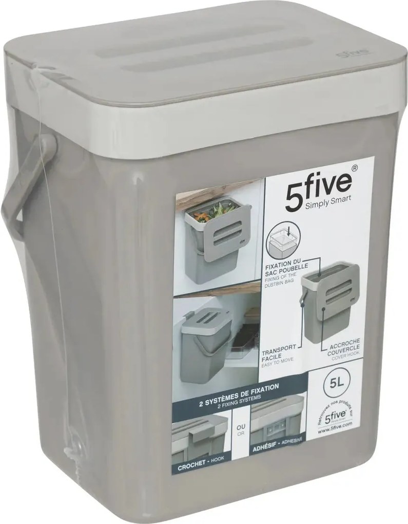 Кош за компост 5five, Пластмаса, 5 l
