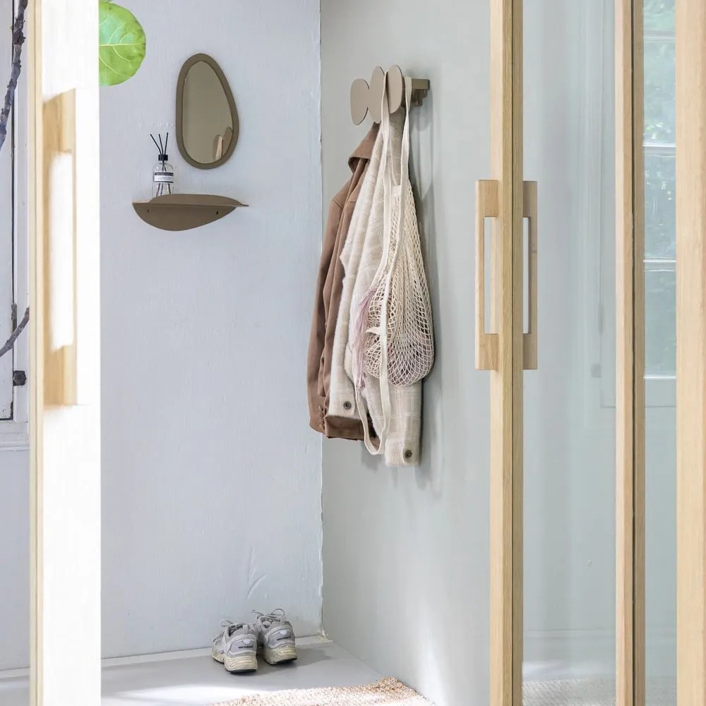 Бежова метална стенна закачалка 35 cm Tumulo – Spinder Design