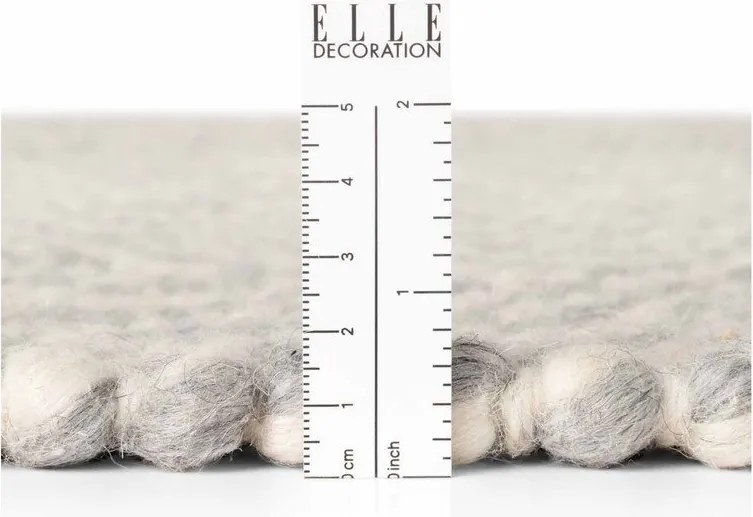 Светлосив/кремав ръчно изработен вълнен килим 160x230 cm Lyon Beans – Elle Decoration