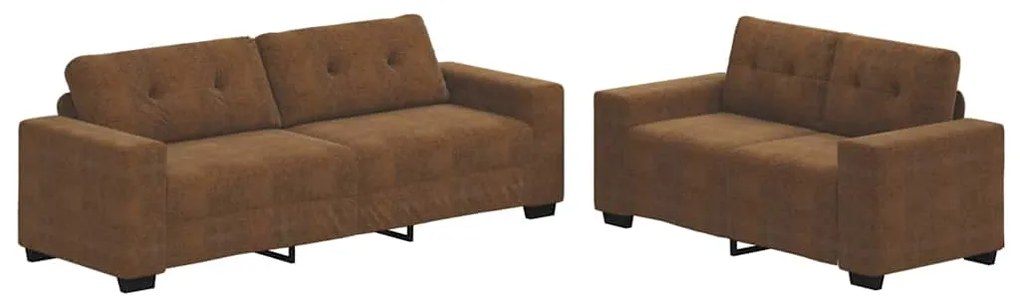 3324719 vidaXL Диван 2 pcs Кафяво 221 x 78 x 80 см. Изкуствена кожа