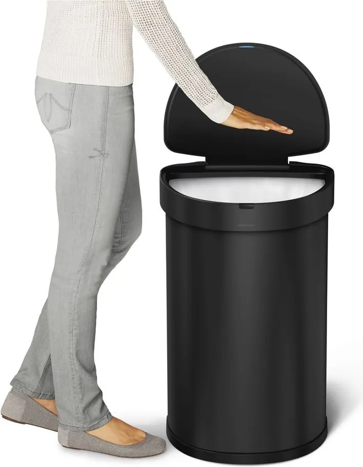 Безконтактен кош за отпадъци от неръждаема стомана 45 л - simplehuman
