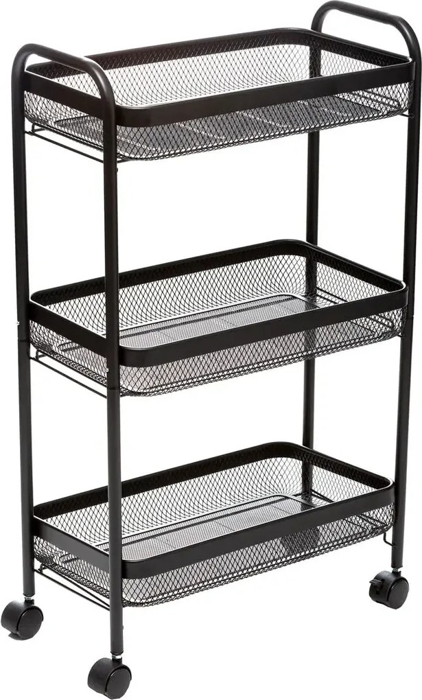 Кухненска количка 5five Mayaj, Метал, Правоъгълна - Черен