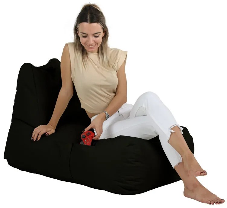 Градински пуф Trendy Comfort Bed Pouf, цвят Черен