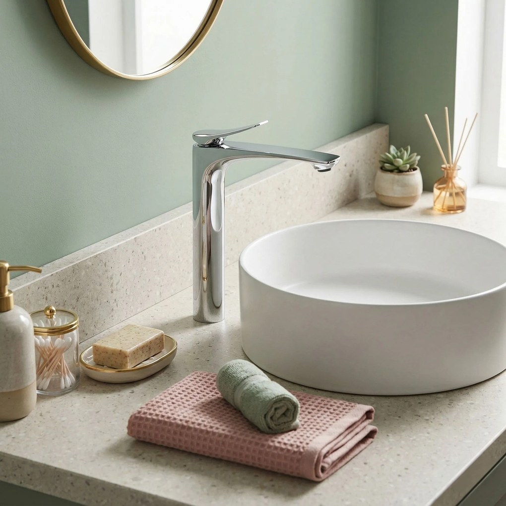 Смесител за мивка PREMIUM Rea Vision Chrome High