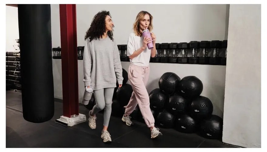 Светлосив термос със сламка от неръждаема стомана 1,18 l Quencher H2.0 FlowState Tumbler Ash – Stanley