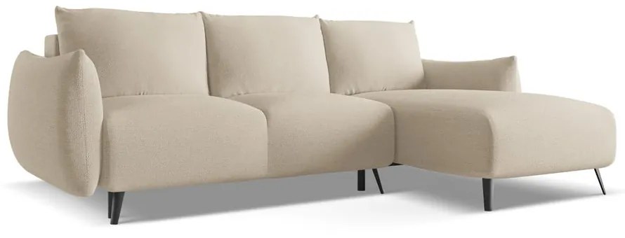 Бежов ъглов диван (десен ъгъл) Malie – Makamii