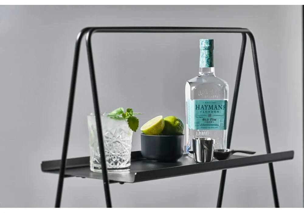 Черен метален рафт 53x75 cm A-Table - Zone