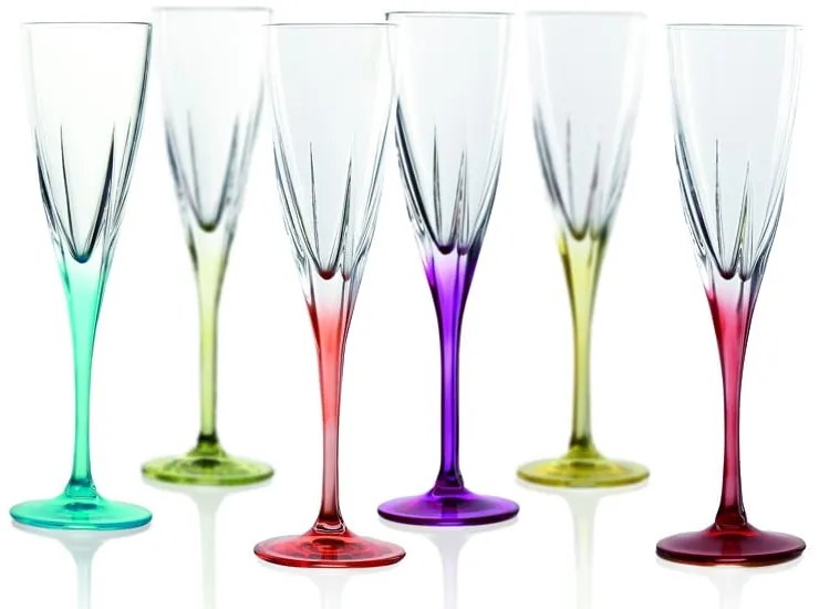 Комплект от 6 чаши за шампанско Gemma - RCR Cristalleria Italiana