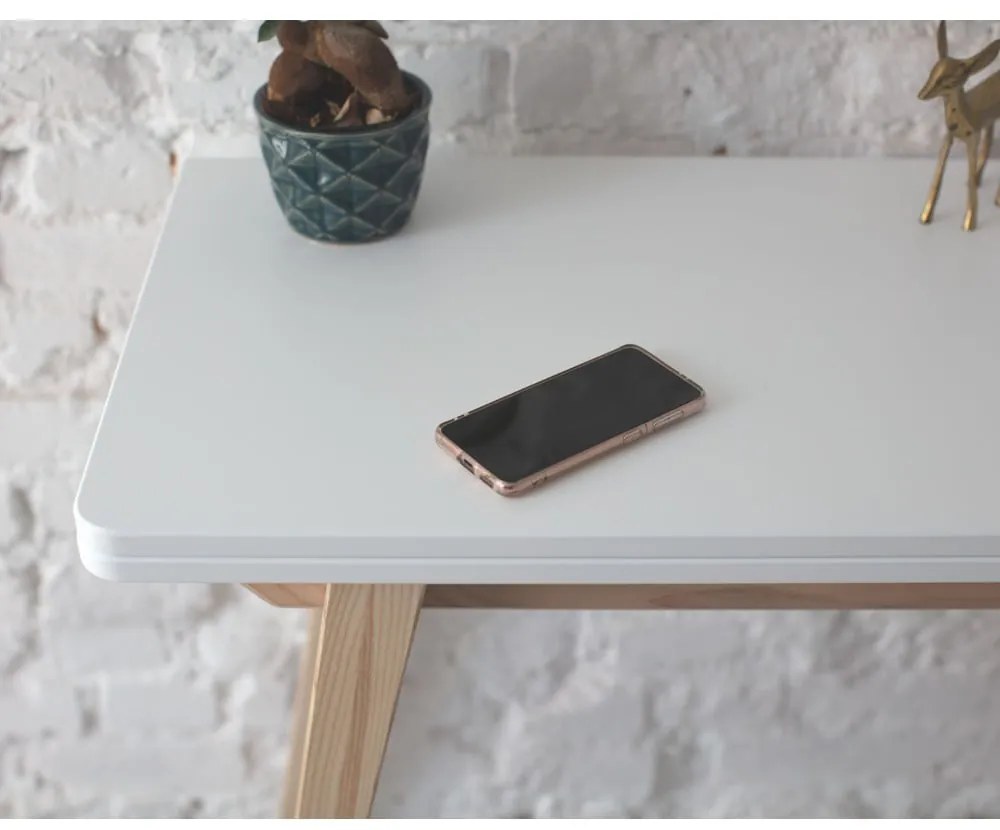 Сгъваема трапезна маса с допълнителна плоча с бял плот за маса 90x45 cm Envelope – Ragaba