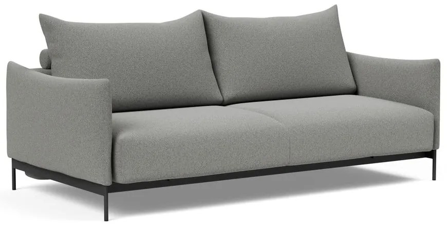 Светлосив разтегателен диван 230 cm Malloy wood - Innovation