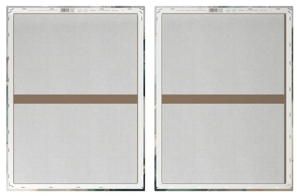 Картини с ръчно рисувани елементи в комплект от 2 бр. 50x70 cm Aventurine – Styler