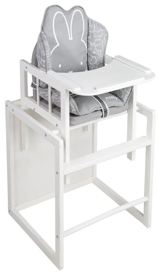 Сива подложка за детски стол за хранене Miffy – Roba