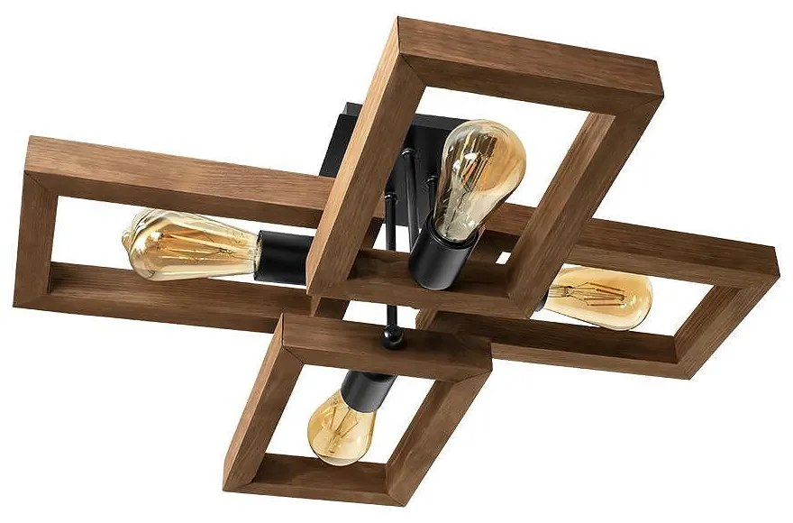 Плафон ТИЕРА, палисандър, 4xE27