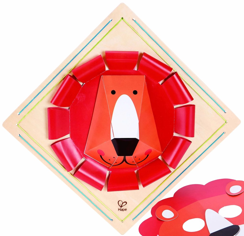 Hape - Направи си сам картина и маска Лъв