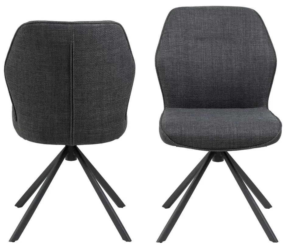 Тъмносиви трапезни столове в комплект от 2 броя Aura - Actona