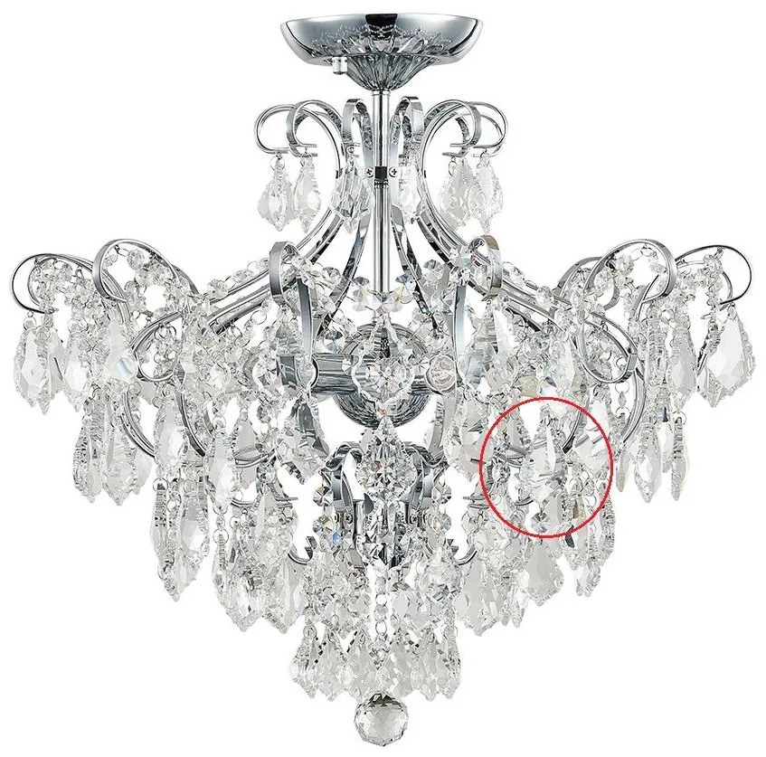 Luxera 33304 - Резервен кристал за полилей GRANADA 5 см