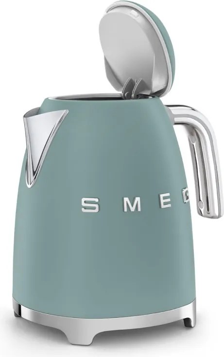 Електрическа кана SMEG KLF03EGMEU, 2400 W, 1.7 л, 360° основа, Матово покритие, Изумрудено зелено