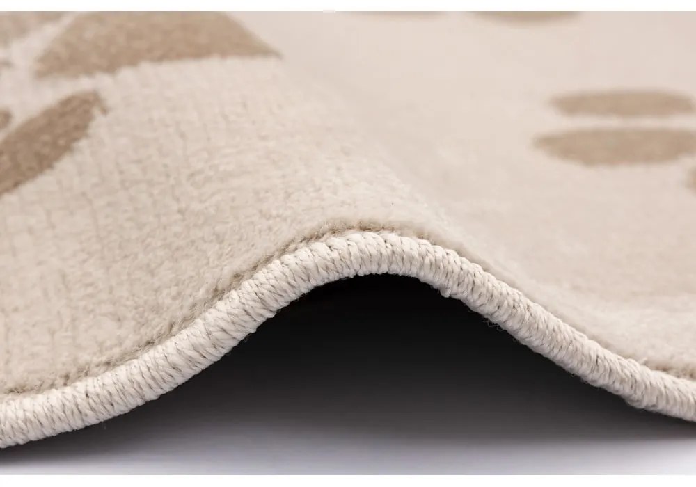 Бежов детски килим ø133 cm Paws Light Beige – FD