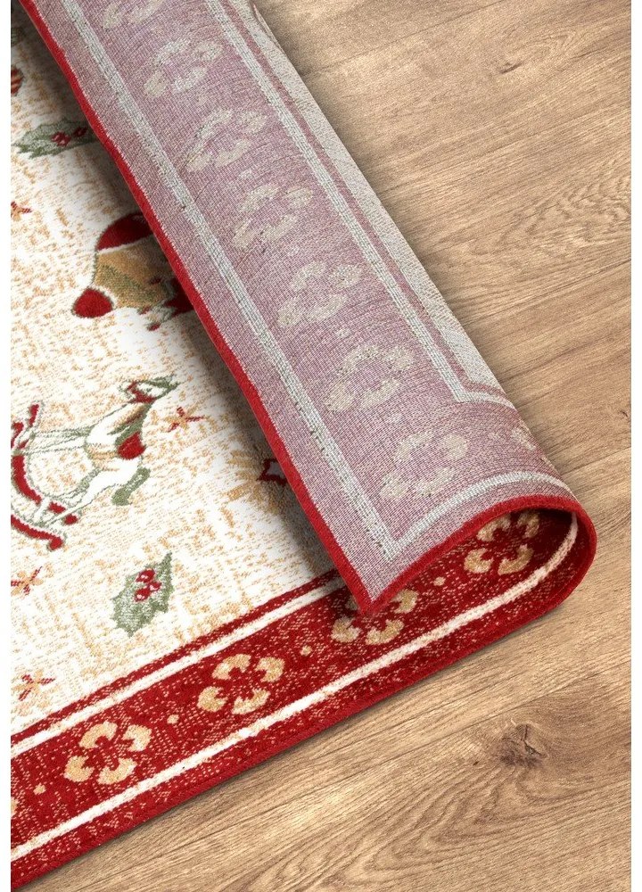 Червена пътека с коледен мотив със смес от памук 80x200 cm Toy's Delight Red Christmas – Villeroy&Boch
