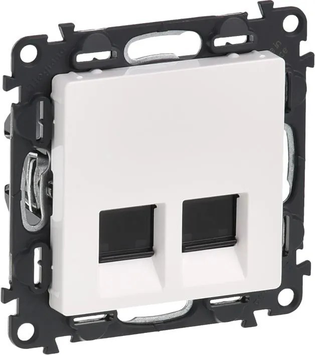 Legrand Розетка 2xRJ45 cat.5e FTP цвят бял Valena Life  - 753154