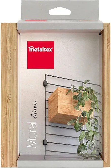 Бамбуков компонент - кутия за съхранение в естествен цвят 19x15 cm Mural – Metaltex