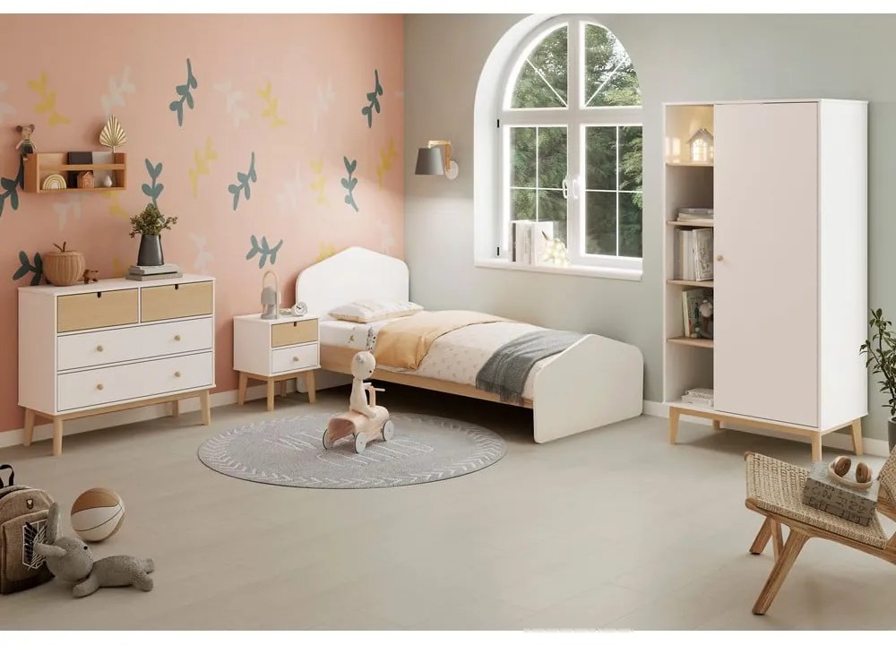 Бял детски гардероб 90x181 cm Esteban - Marckeric