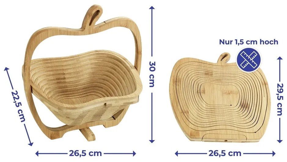Бамбукова кошница за плодове – Maximex