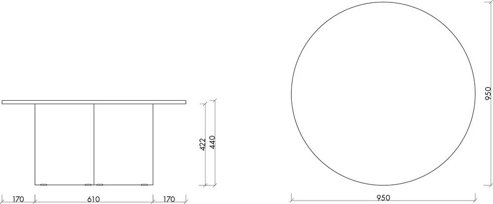 Кремава/в естествен цвят кръгла масичка за кафе с ясенов плот ø 95 cm Gavo – noo.ma