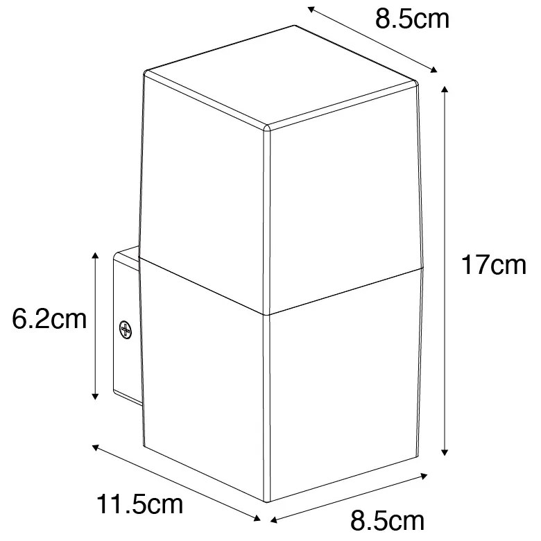 Външна стенна лампа с номер на къща - Denmark