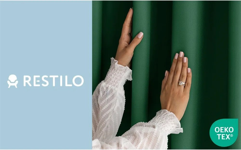 Тъмнозелено затъмняващо перде 140x270 cm Carli – Restilo