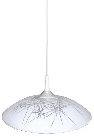 Пендел ИСКРИ, ø300, бял гланц, 1xE27