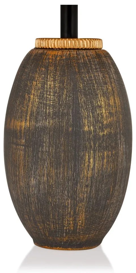 Сива/бежова настолна лампа с текстилен абажур (височина 46 cm) Yakamoz – Opviq lights