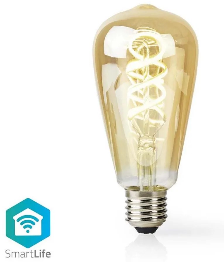 Nedis WIFILRT10ST64- димируема LED крушка ST64 E27/4,9W/230V Wi-Fi 1800-6500K