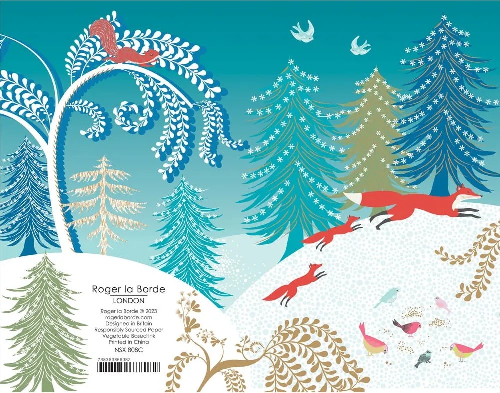 Картички в комплект 8 бр. с коледен мотив Christmas – Roger la Borde