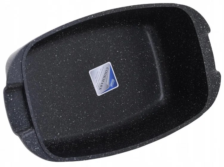 Ростер за фурна и котлон Kinghoff KH 1608, 5.5 литра, Капак с дозатор, Мраморно покритие, Индукция, Черен