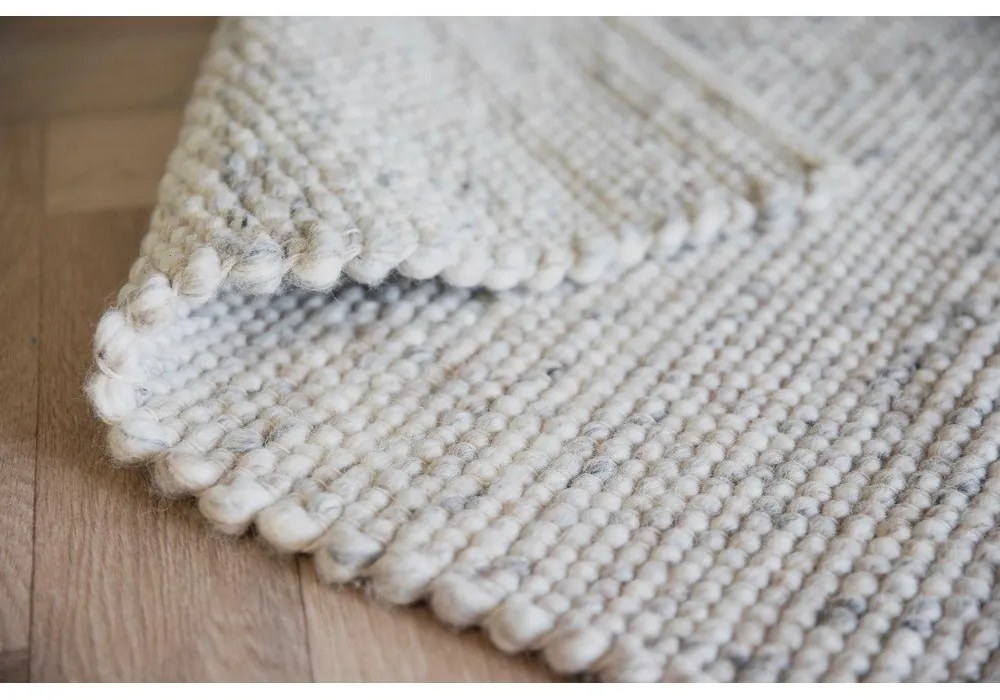 Светлосив вълнен килим 340x240 cm Auckland - Rowico