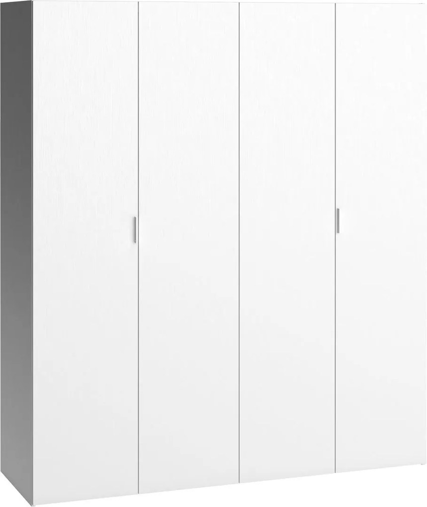 Гардероб 4 You 4-врата-White-180 x 57 x 206 cm.