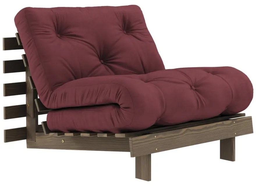 Кресло в цвят бордо Roots - Karup Design