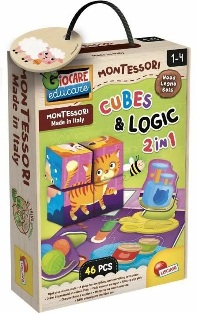 Образователна Игра Lisciani Giochi Cubes &amp; Logic 2 in1 (FR)