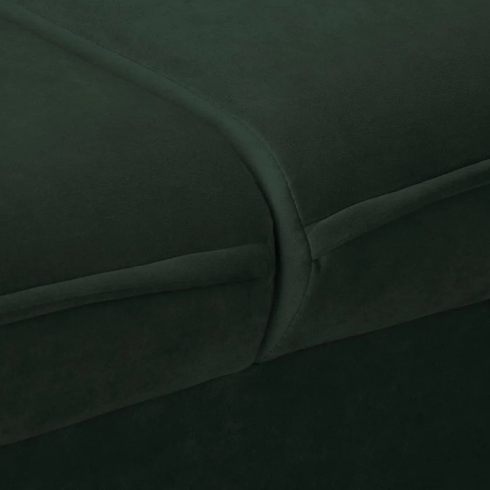 Тъмнозелен кадифен диван 138 cm Juli – Ropez