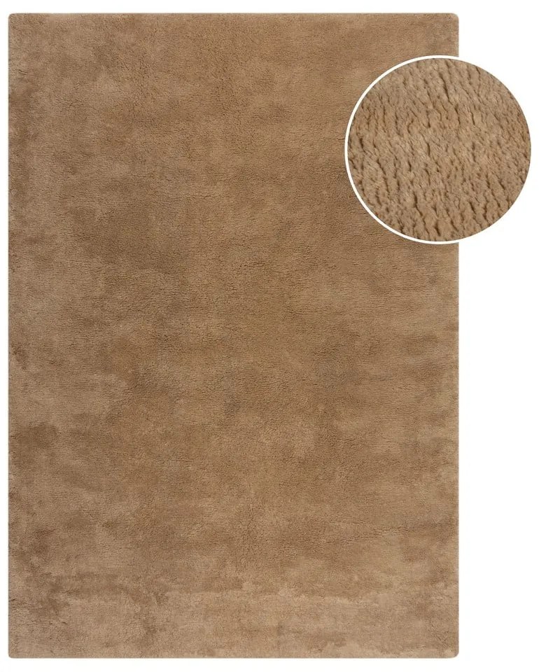 Кафява синтетична кожа 160x230 cm Faroe Wool Look Fur – Flair Rugs