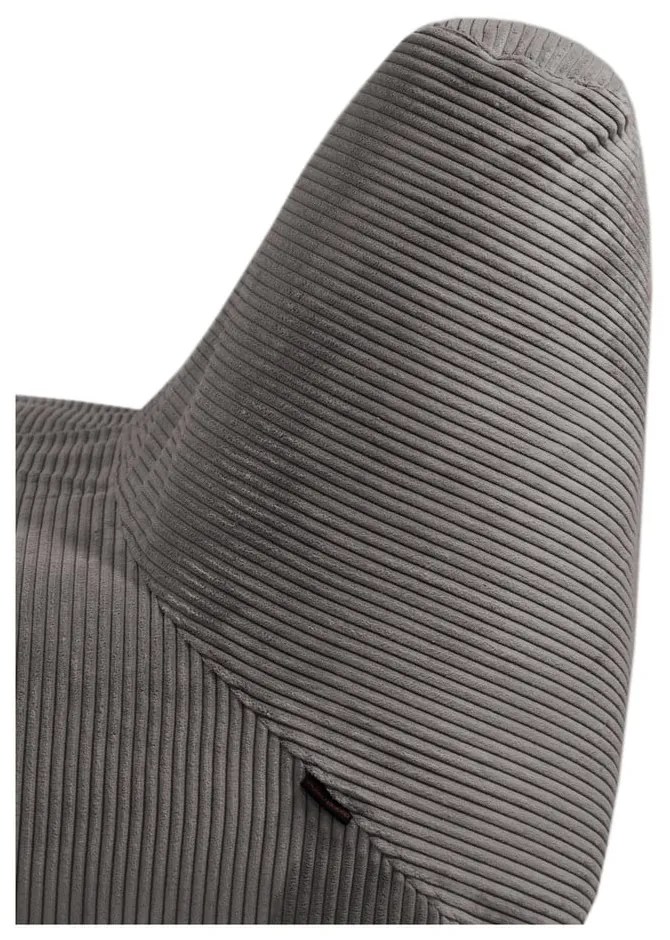 Тъмнокафяв пуф от рипсено кадифе Sofa Tube – SLOWDOWN