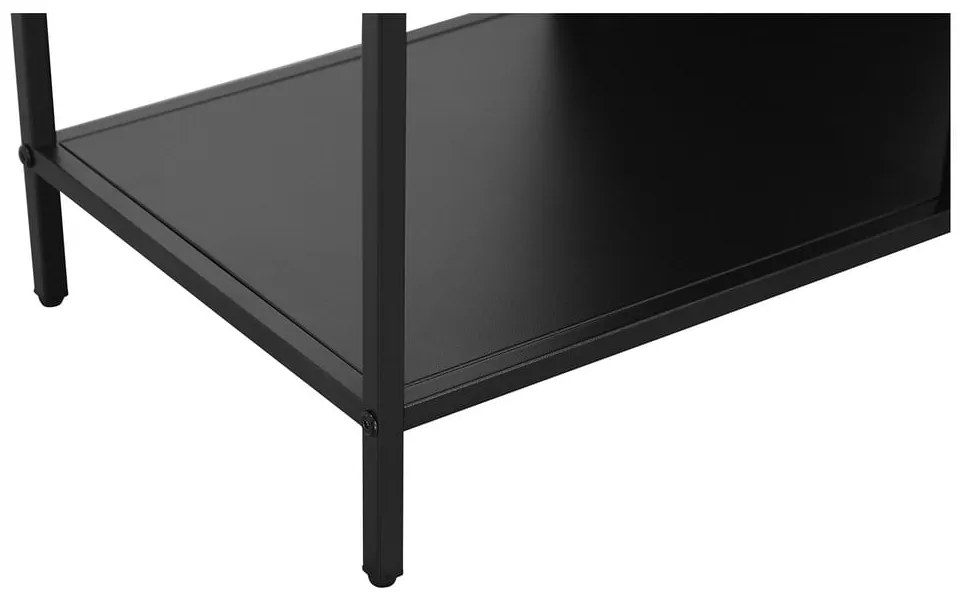 Черна метална библиотека 75x180 cm Charleston – Støraa