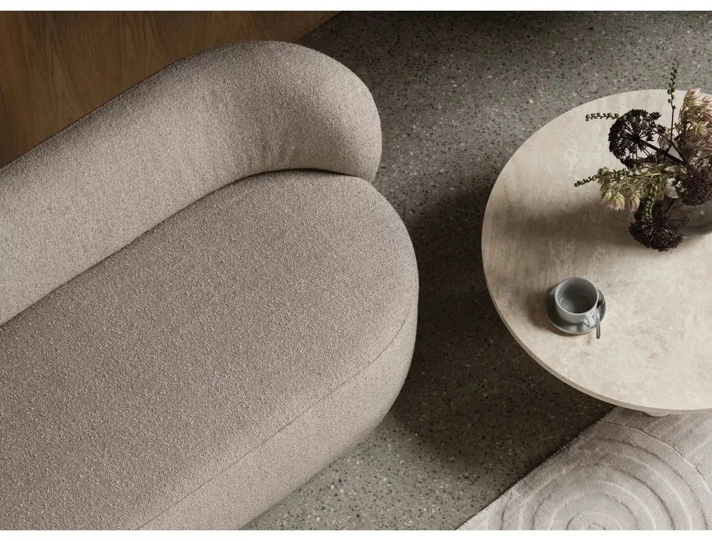 Бежова каменна кръгла масичка за кафе ø 75 cm Volos – Blomus