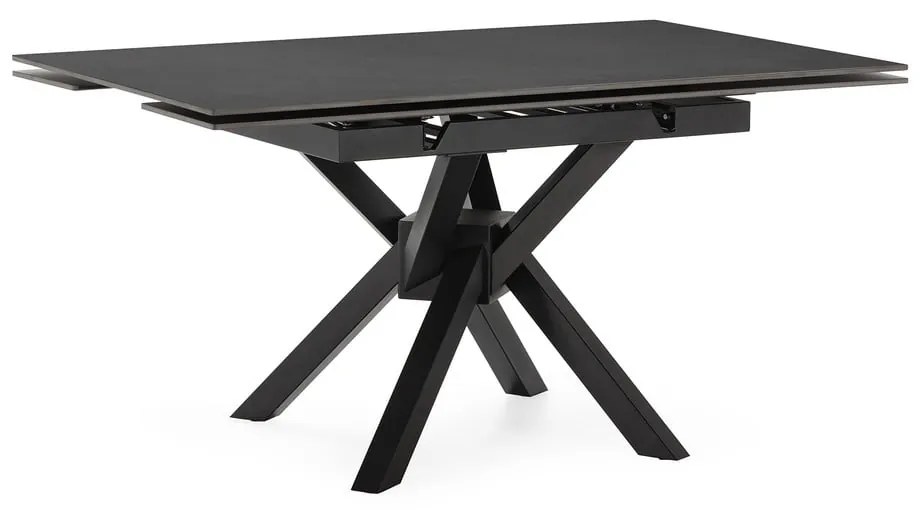 Сгъваема трапезна маса с допълнителна плоча с каменен плот за маса 90x150 cm Arlene – Marckeric