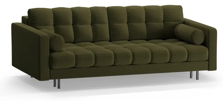 Зелен разтегателен диван с място за съхранение 222 cm Bali – Cosmopolitan Design